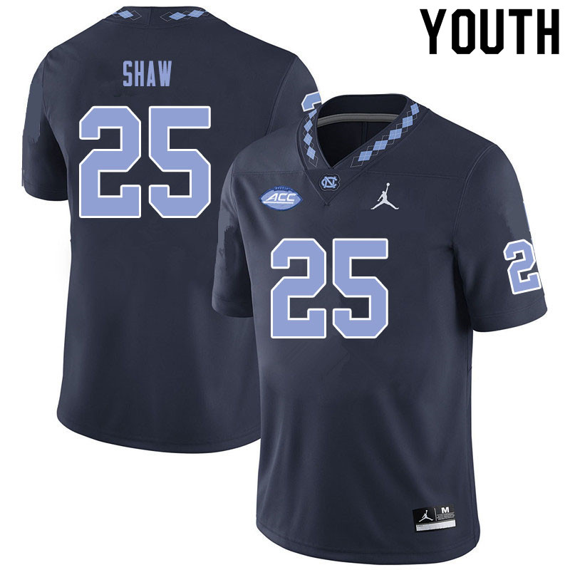 Jordan Brand Youth #25 Tre Shaw North Carolina Tar Heels College Football Jerseys Sale-Black